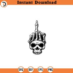 skull middle finger svg skull svg skelet