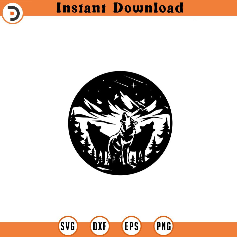 SVG210524689-Wolf Howl Svg Wolf Pack Svg Howling.jpg