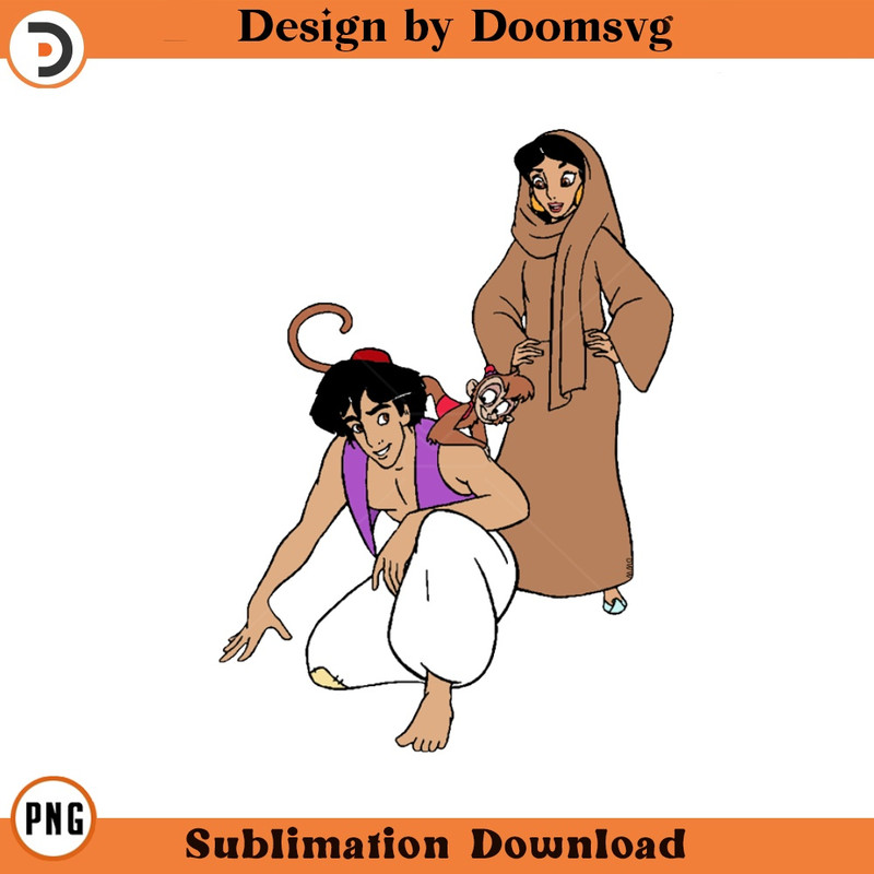 SH45-Aladdin Abu Jasmine Cartoon Clipart Download, PNG Download Cartoon Clipart Download, PNG Download.jpg