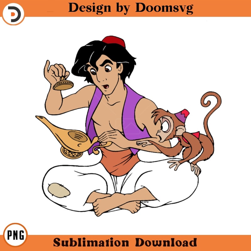 SH47-Aladdin Abu Lamp Cartoon Clipart Download, PNG Download Cartoon Clipart Download, PNG Download.jpg