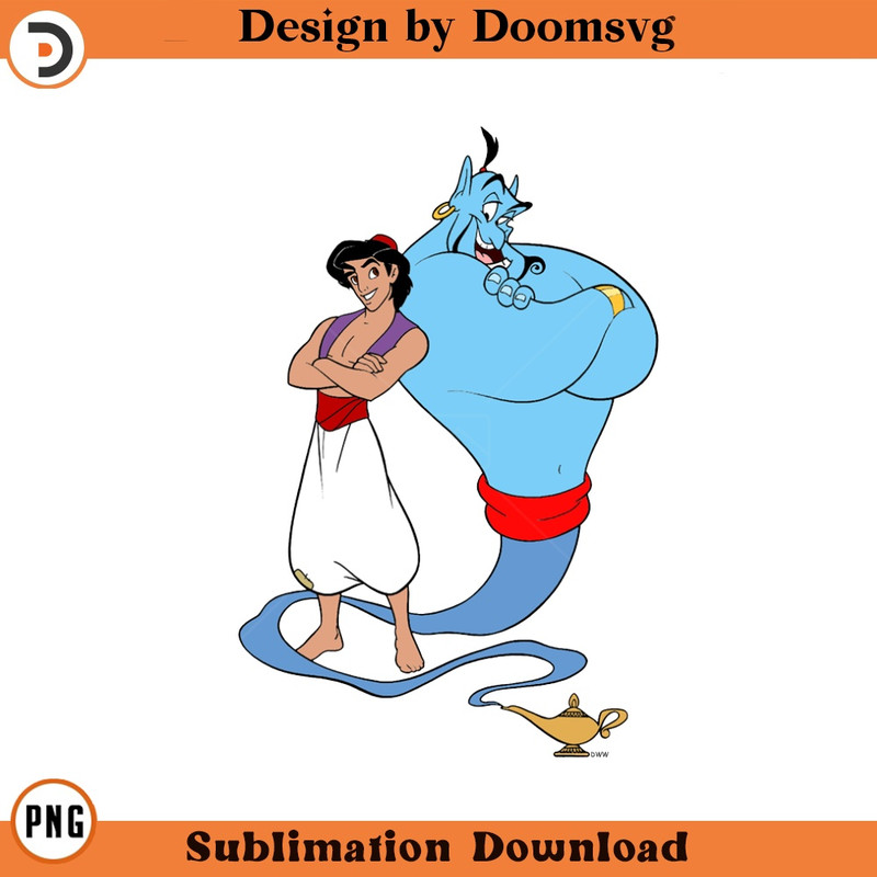 SH56-Aladdin Genie Cartoon Clipart Download, PNG Download Cartoon Clipart Download, PNG Download.jpg