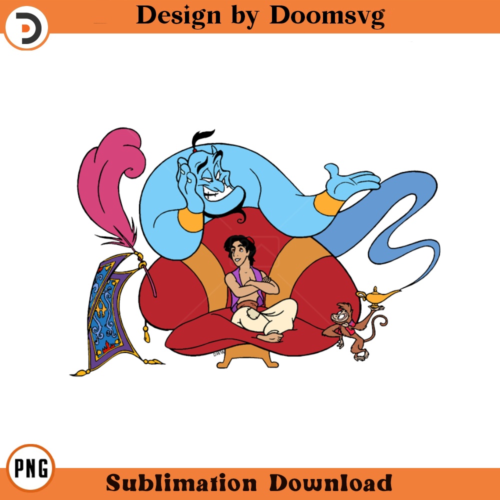 SH57-Aladdin Genie Cartoon Clipart Download, PNG Download Cartoon Clipart Download, PNG Download.jpg