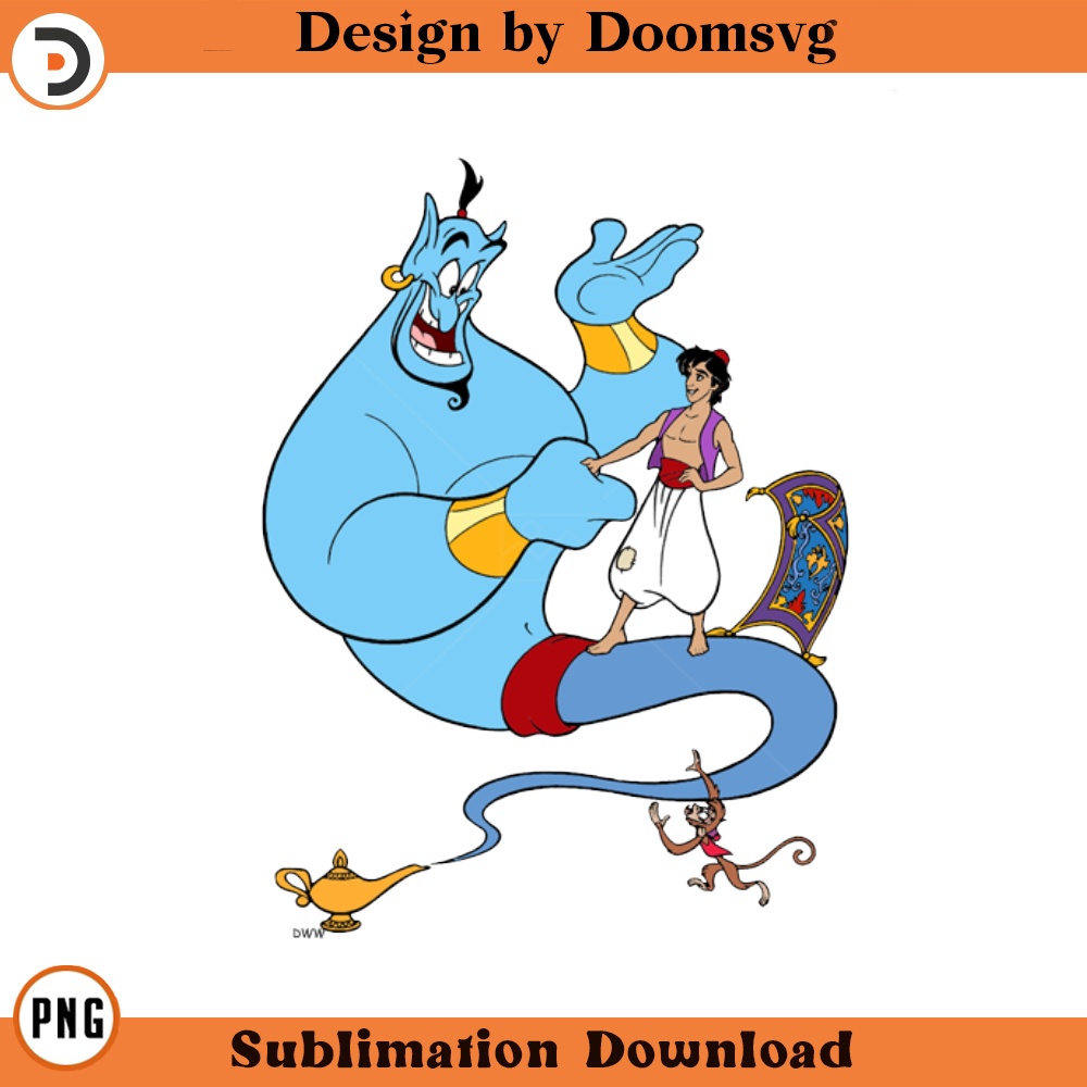 SH58-Aladdin Genie Cartoon Clipart Download, PNG Download Cartoon Clipart Download, PNG Download.jpg