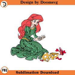 ariel sebastian christmas present cartoon clipart download, png download cartoon clipart download, png download