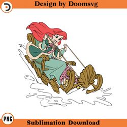 ariel sled cartoon clipart download, png download cartoon clipart download, png download