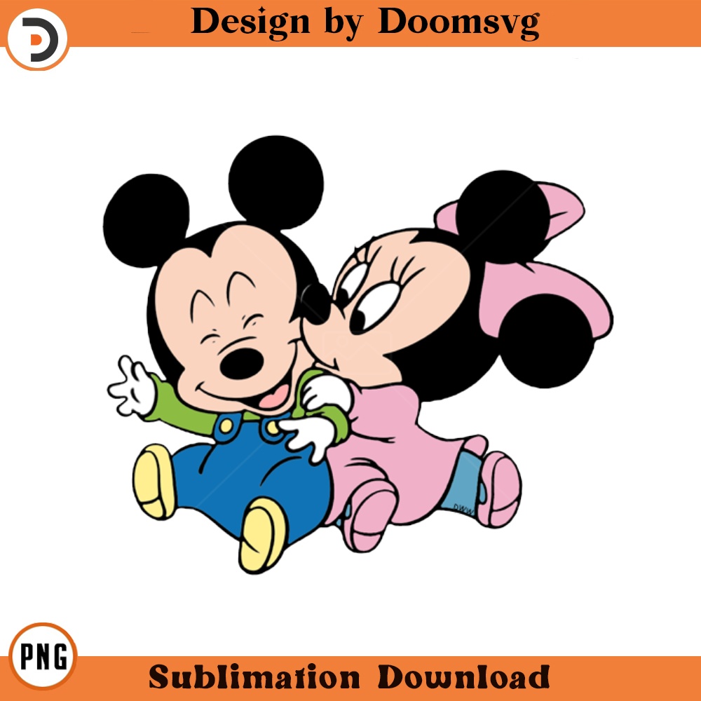 SH214-Babies Mickey Minnie Cartoon Clipart Download, PNG Download Cartoon Clipart Download, PNG Download.jpg