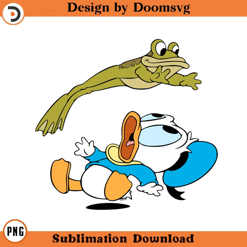 SH236-Baby Donald Frog Cartoon Clipart Download, PNG Download Cartoon Clipart Download, PNG Download.jpg
