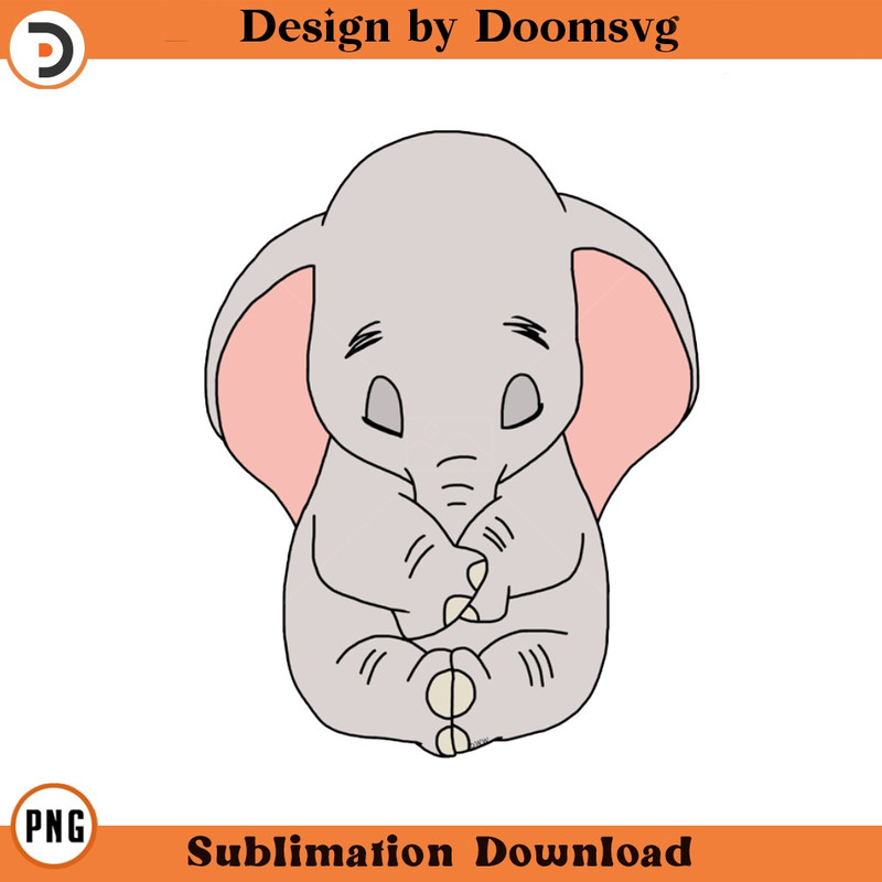 SH258-Baby Dumbo Cartoon Clipart Download, PNG Download Cartoon Clipart Download, PNG Download.jpg