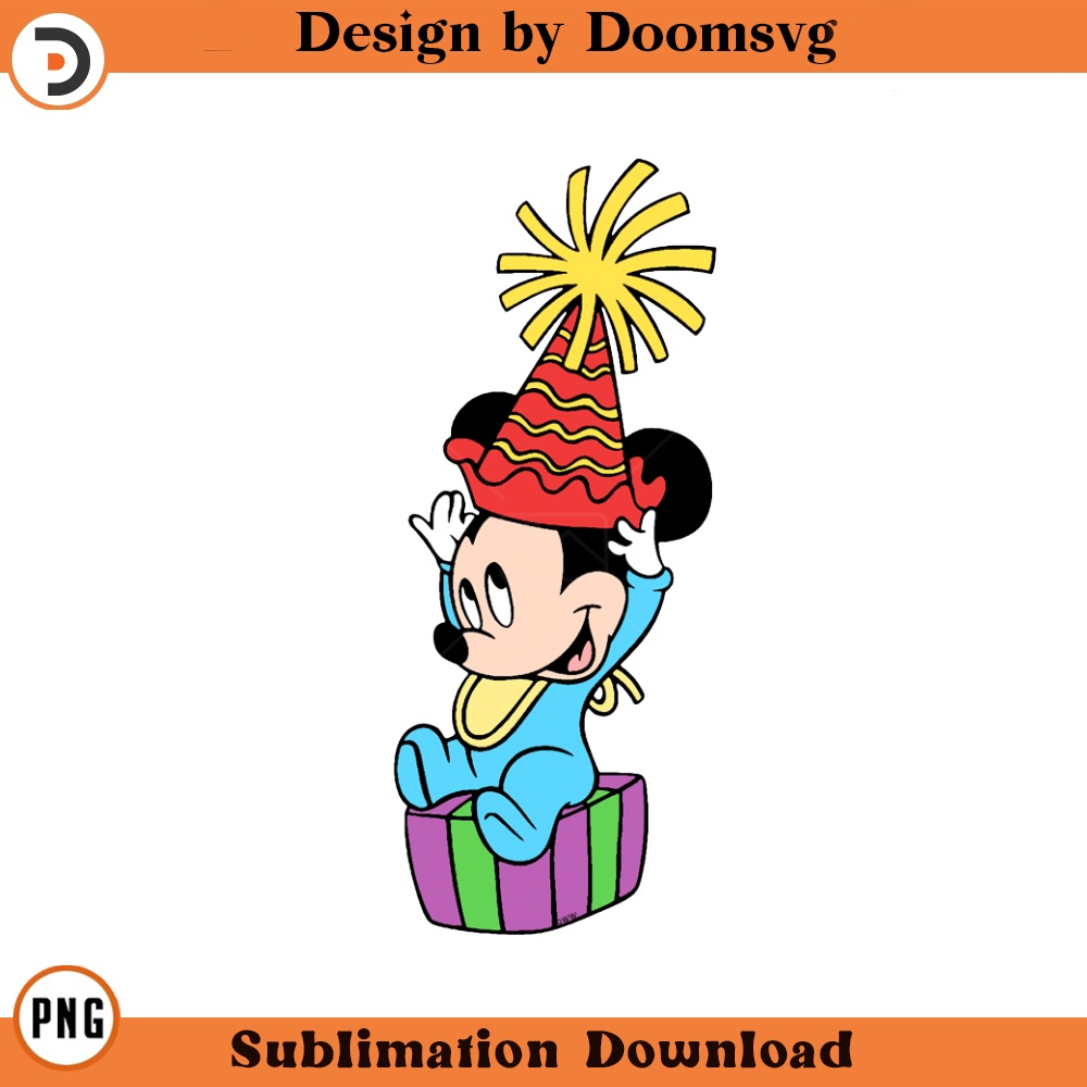 SH272-Baby Mickey Birthday Cartoon Clipart Download, PNG Download Cartoon Clipart Download, PNG Download.jpg