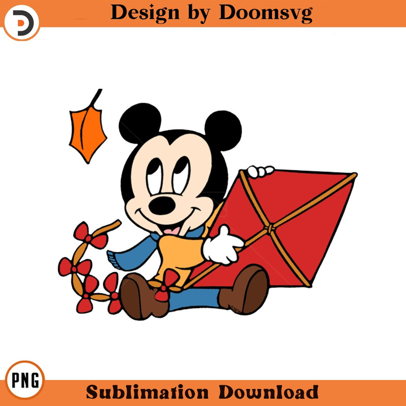 SH279-Baby Mickey Kite Cartoon Clipart Download, PNG Download Cartoon Clipart Download, PNG Download.jpg