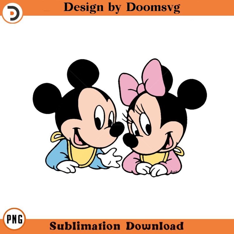 SH283-Baby Mickey Minnie Cartoon Clipart Download, PNG Download Cartoon Clipart Download, PNG Download.jpg