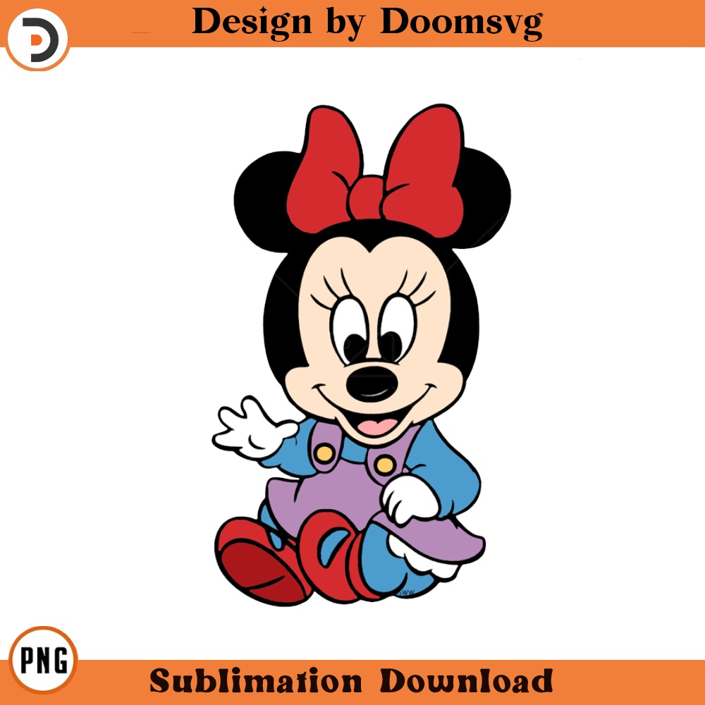 SH307-Baby Minnie Cartoon Clipart Download, PNG Download Cartoon Clipart Download, PNG Download.jpg