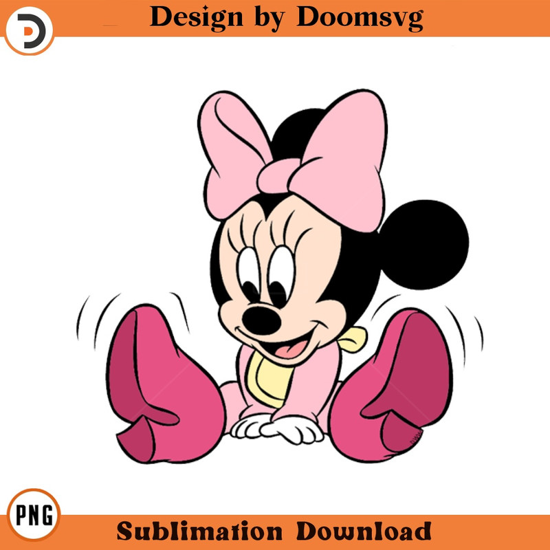SH310-Baby Minnie Cartoon Clipart Download, PNG Download Cartoon Clipart Download, PNG Download.jpg