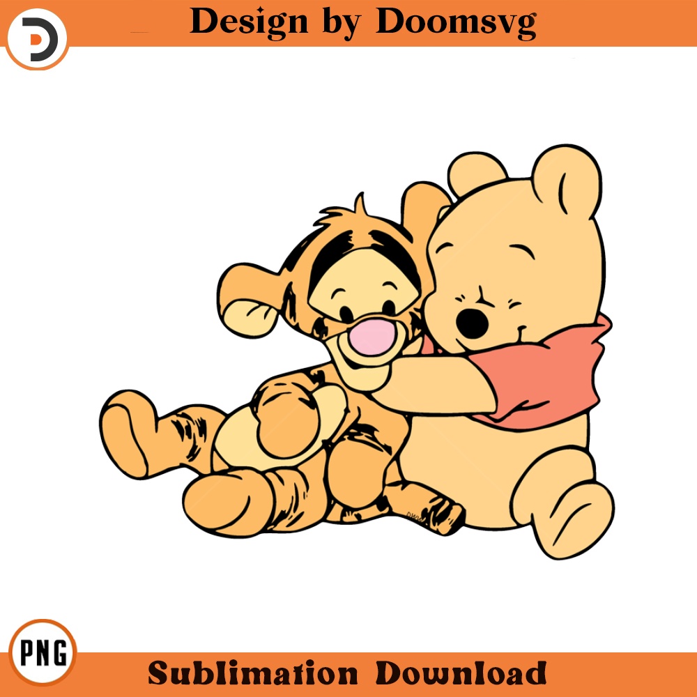 SH331-Baby Pooh Tigger Cartoon Clipart Download, PNG Download Cartoon Clipart Download, PNG Download.jpg