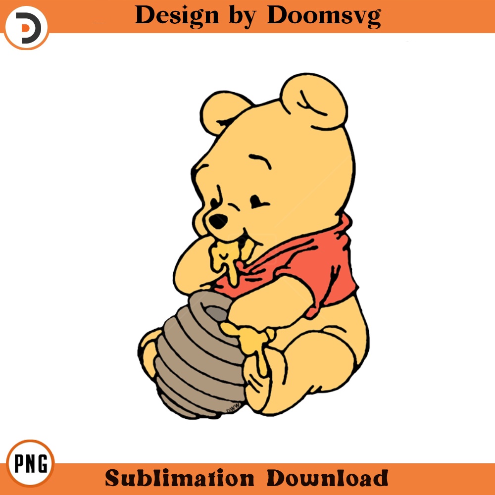 SH332-Baby Pooh Cartoon Clipart Download, PNG Download Cartoon Clipart Download, PNG Download.jpg