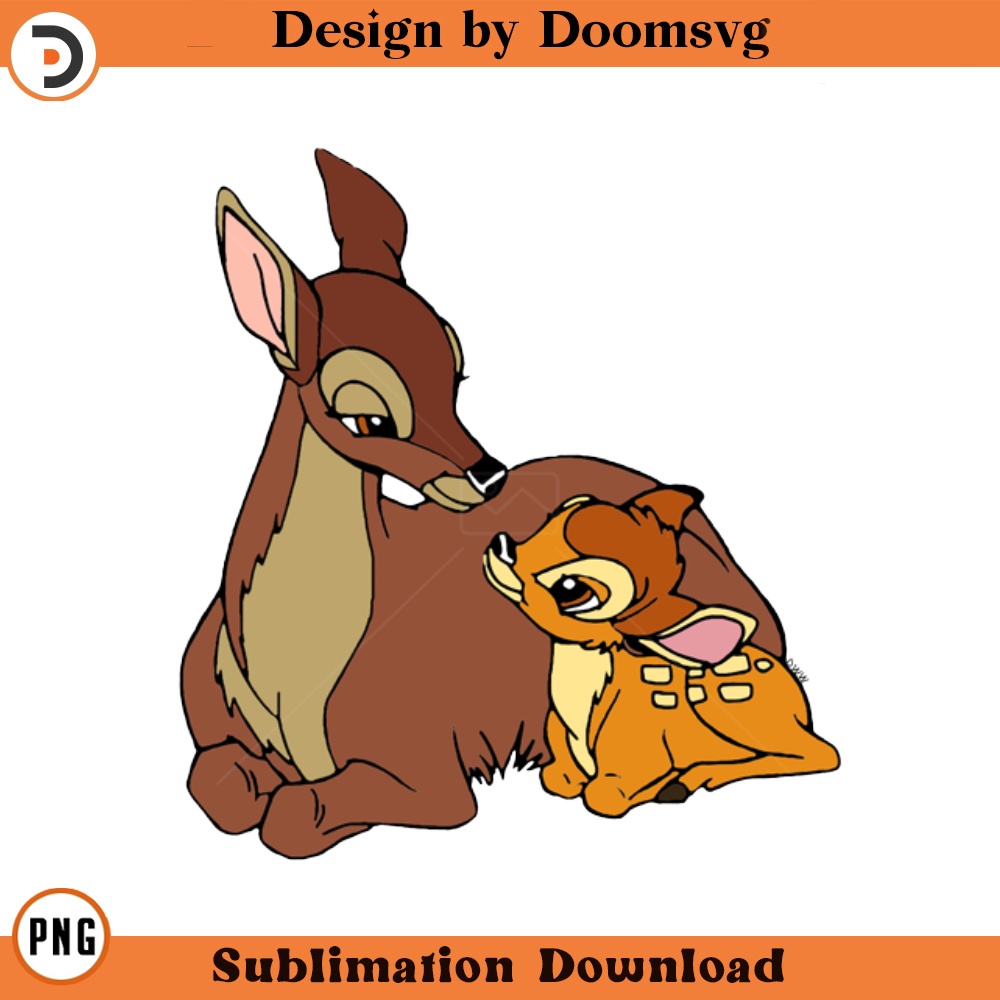 SH369-Bambi Mother Cartoon Clipart Download, PNG Download Cartoon Clipart Download, PNG Download.jpg