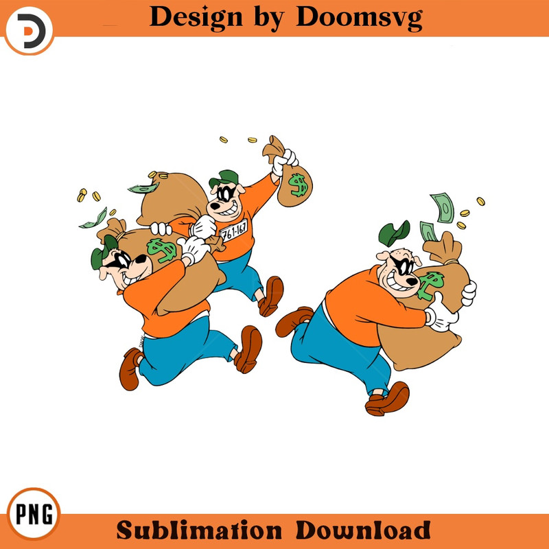 SH376-Beagle Boys CaSH Cartoon Clipart Download, PNG Download Cartoon Clipart Download, PNG Download.jpg