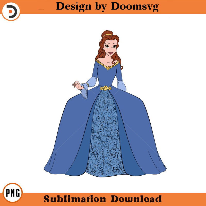 SH406-Belle Ballgown Cartoon Clipart Download, PNG Download Cartoon Clipart Download, PNG Download.jpg