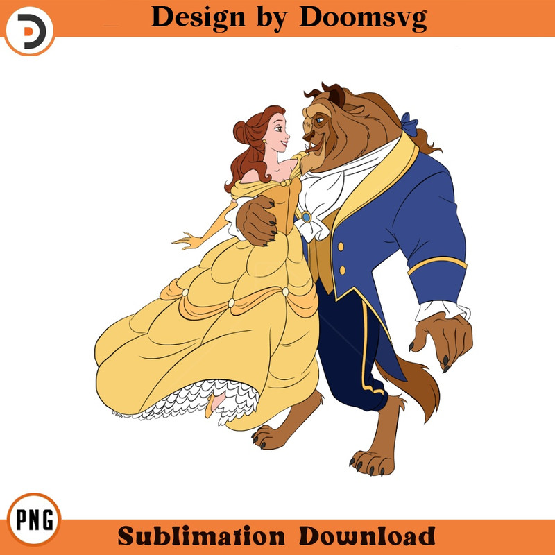 SH420-Belle Beast Dancing Cartoon Clipart Download, PNG Download Cartoon Clipart Download, PNG Download.jpg