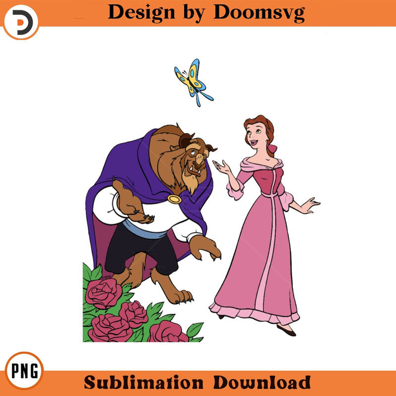 SH421-Belle Beast Garden Cartoon Clipart Download, PNG Download Cartoon Clipart Download, PNG Download.jpg