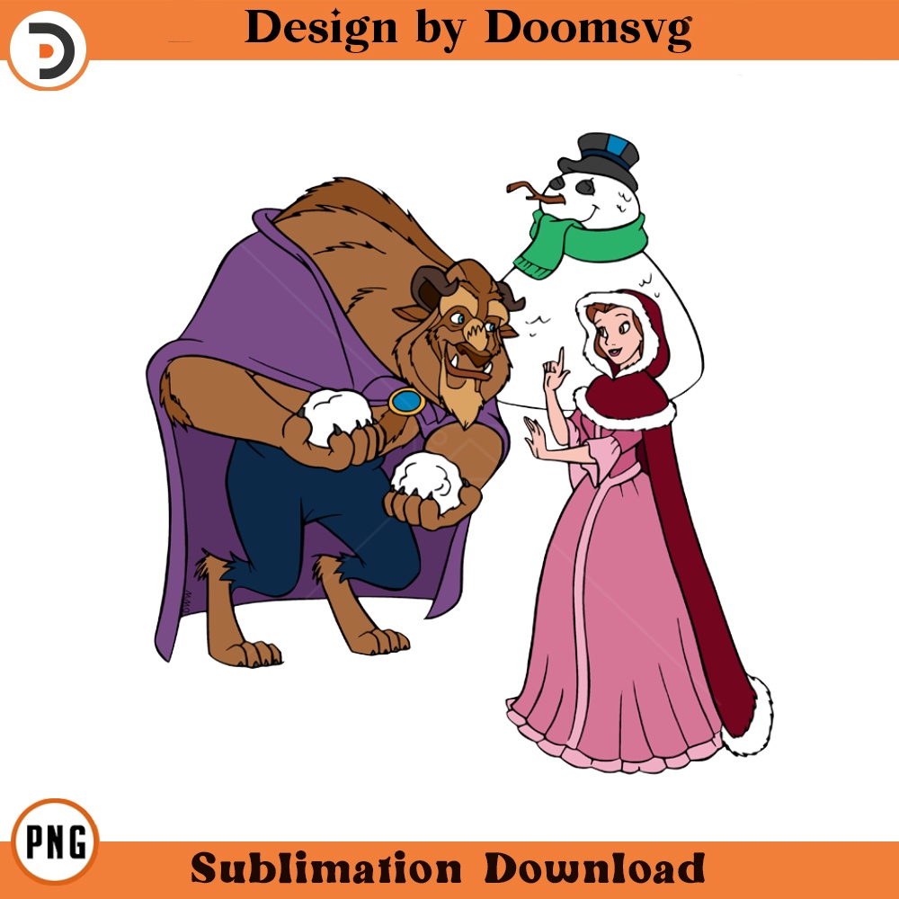 SH426-Belle Beast Snowman Cartoon Clipart Download, PNG Download Cartoon Clipart Download, PNG Download.jpg