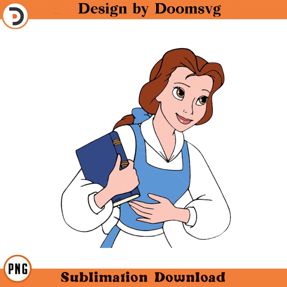 SH448-Belle Book Cartoon Clipart Download, PNG Download Cartoon Clipart Download, PNG Download.jpg