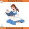 SH449-Belle Book Cartoon Clipart Download, PNG Download Cartoon Clipart Download, PNG Download.jpg