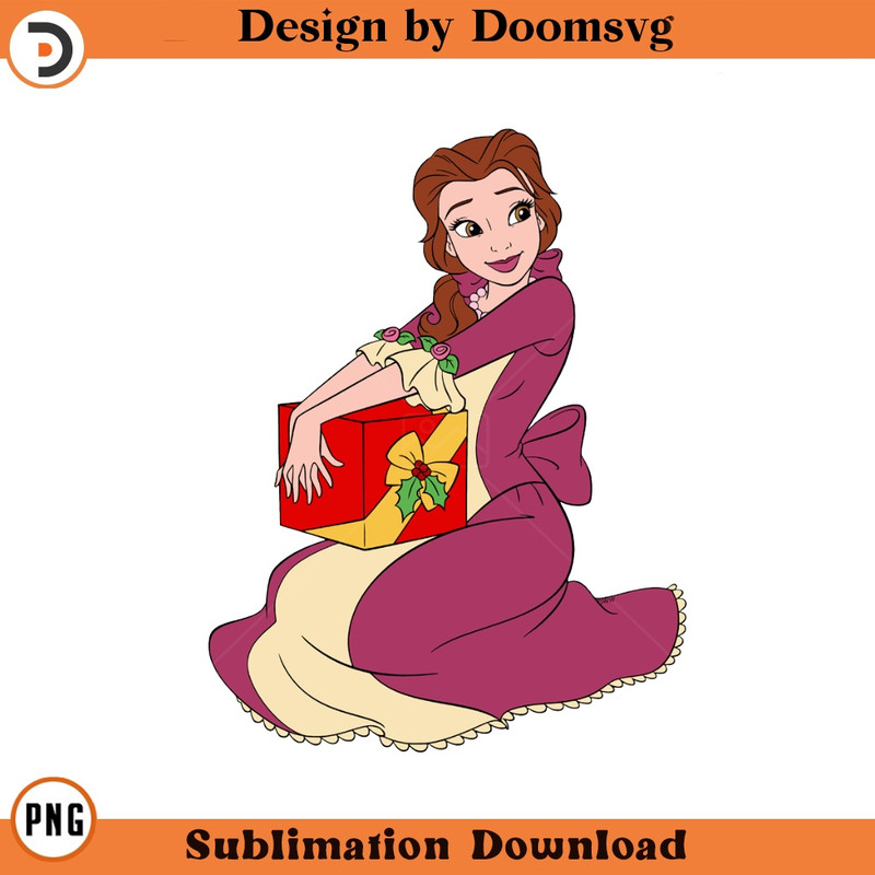 SH473-Belle Christmas Cartoon Clipart Download, PNG Download Cartoon Clipart Download, PNG Download.jpg