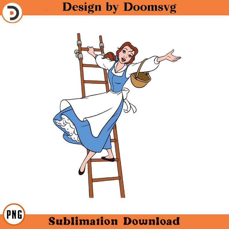 SH496-Belle Library Ladder Cartoon Clipart Download, PNG Download Cartoon Clipart Download, PNG Download.jpg