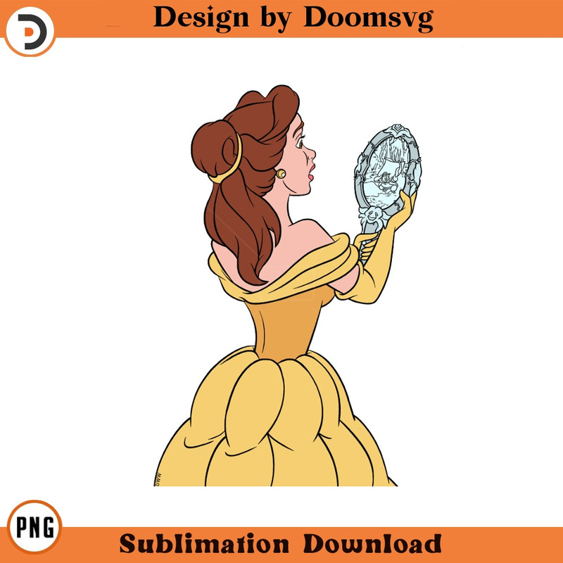 SH502-Belle Magic Mirror Cartoon Clipart Download, PNG Download Cartoon Clipart Download, PNG Download.jpg