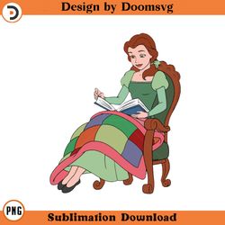 belle reading cartoon clipart download, png download cartoon clipart download, png download