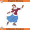 SH542-Belle Skating Cartoon Clipart Download, PNG Download Cartoon Clipart Download, PNG Download.jpg