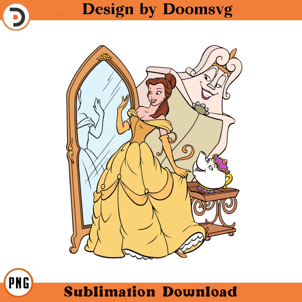 SH552-Belle Wardrobe Mrs Potts Cartoon Clipart Download, PNG Download Cartoon Clipart Download, PNG Download.jpg