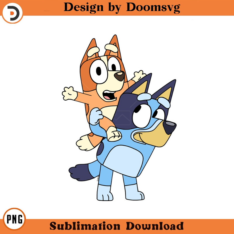 SH633-Bluey Bingo Cartoon Clipart Download, PNG Download Cartoon Clipart Download, PNG Download.jpg