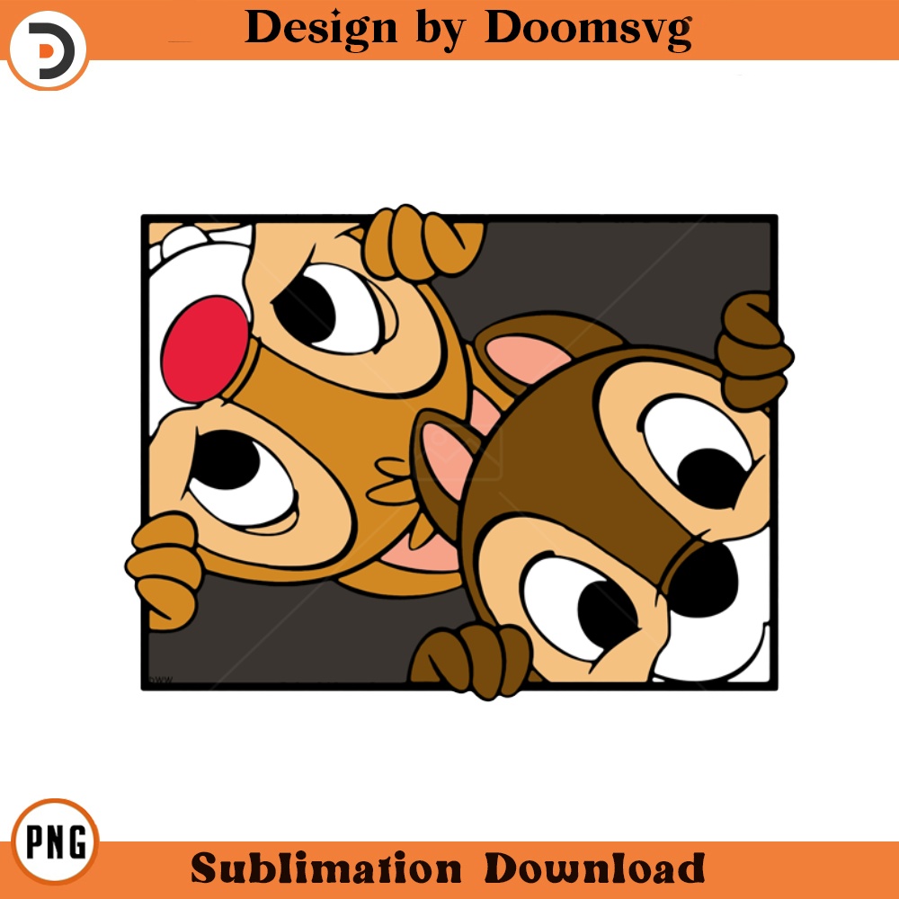 SH719-Chip Dale Peek A Boo Cartoon Clipart Download, PNG Download Cartoon Clipart Download, PNG Download.jpg