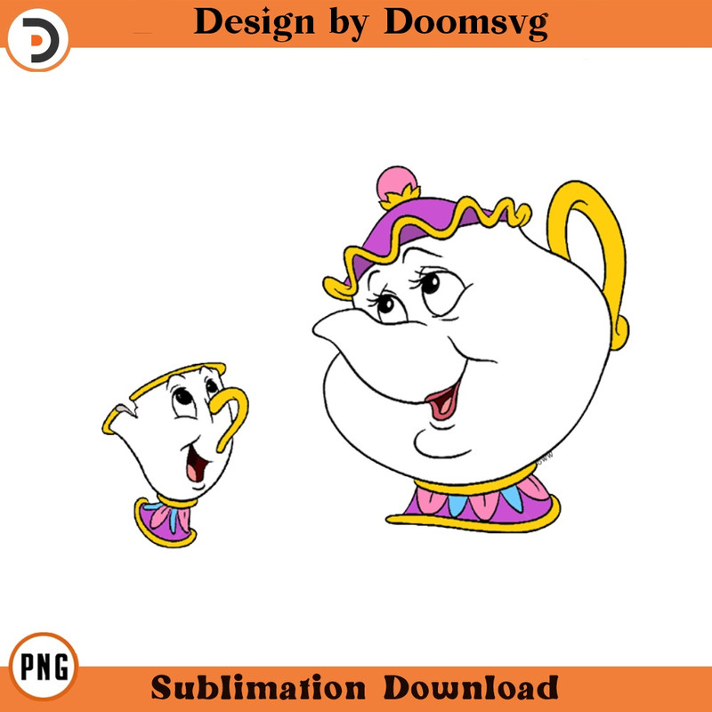 SH732-Chip Mrs Potts Cartoon Clipart Download, PNG Download Cartoon Clipart Download, PNG Download.jpg