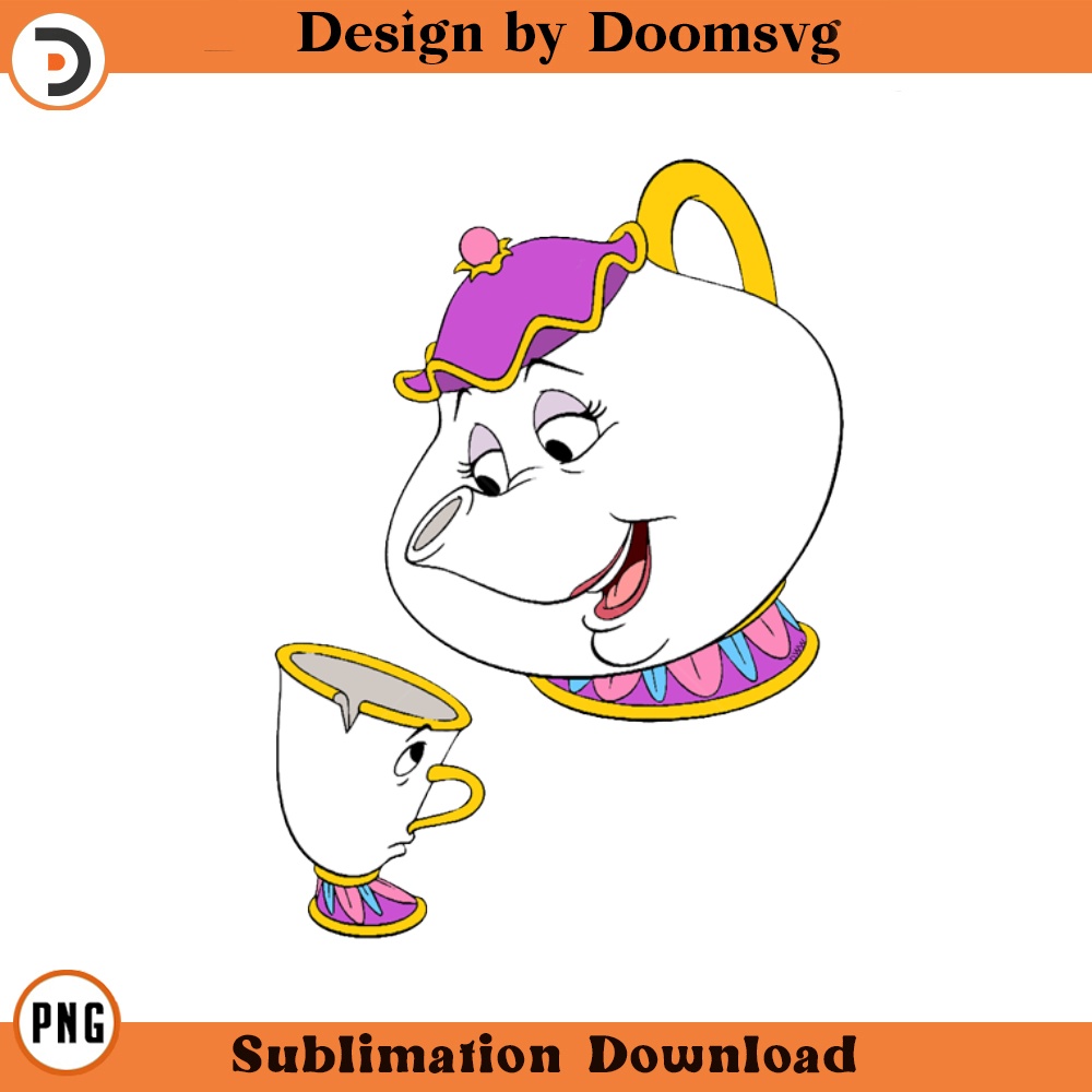 SH733-Chip Mrs Potts Cartoon Clipart Download, PNG Download Cartoon Clipart Download, PNG Download.jpg
