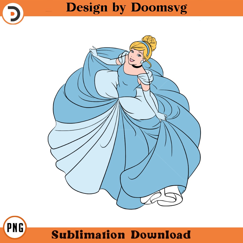 SH752-Cinderella Ballgown Cartoon Clipart Download, PNG Download Cartoon Clipart Download, PNG Download.jpg