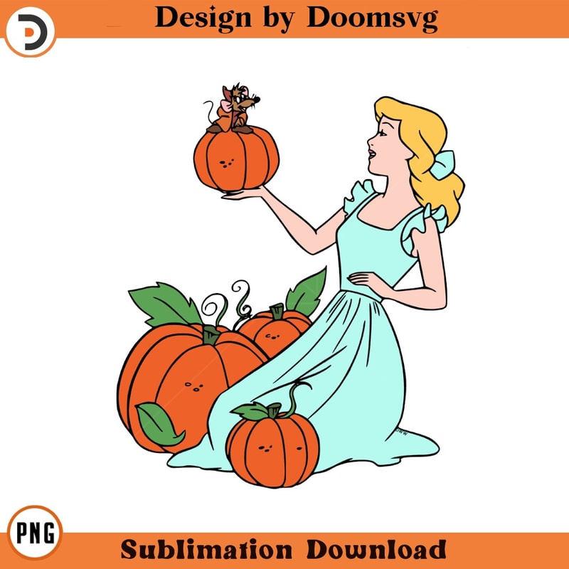 SH796-Cinderella Jaq Pumpkin Cartoon Clipart Download, PNG Download Cartoon Clipart Download, PNG Download.jpg