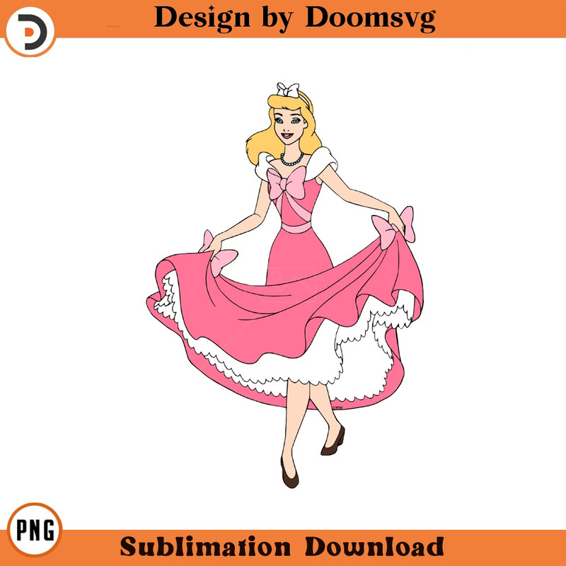 SH817-Cinderella Pink Cartoon Clipart Download, PNG Download Cartoon Clipart Download, PNG Download.jpg