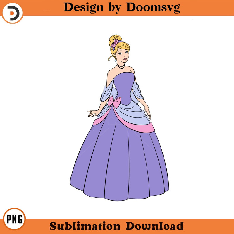SH844-Cinderella Purple Cartoon Clipart Download, PNG Download Cartoon Clipart Download, PNG Download.jpg