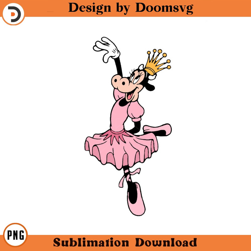 SH915-Clarabelle Cow Ballerina Cartoon Clipart Download, PNG Download Cartoon Clipart Download, PNG Download.jpg