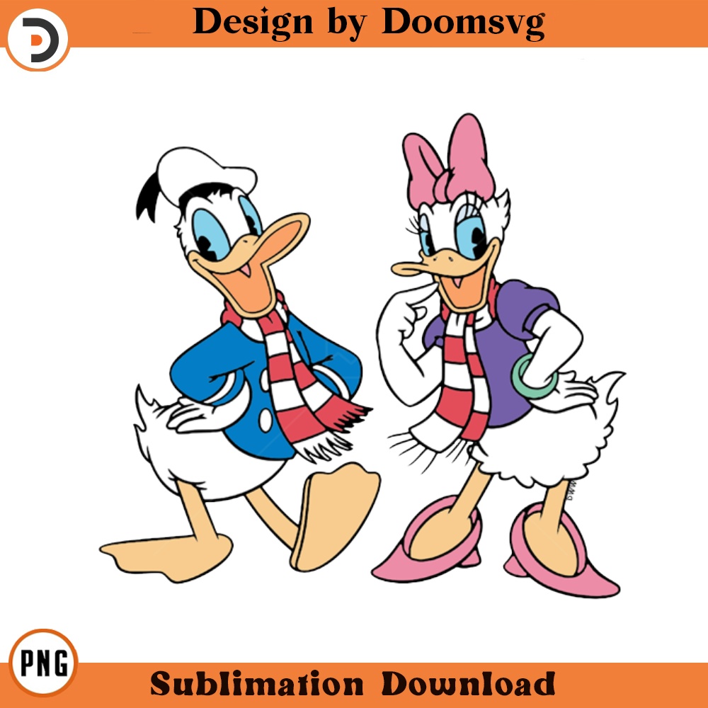 SH931-Classic Donald Daisy Cartoon Clipart Download, PNG Download Cartoon Clipart Download, PNG Download.jpg