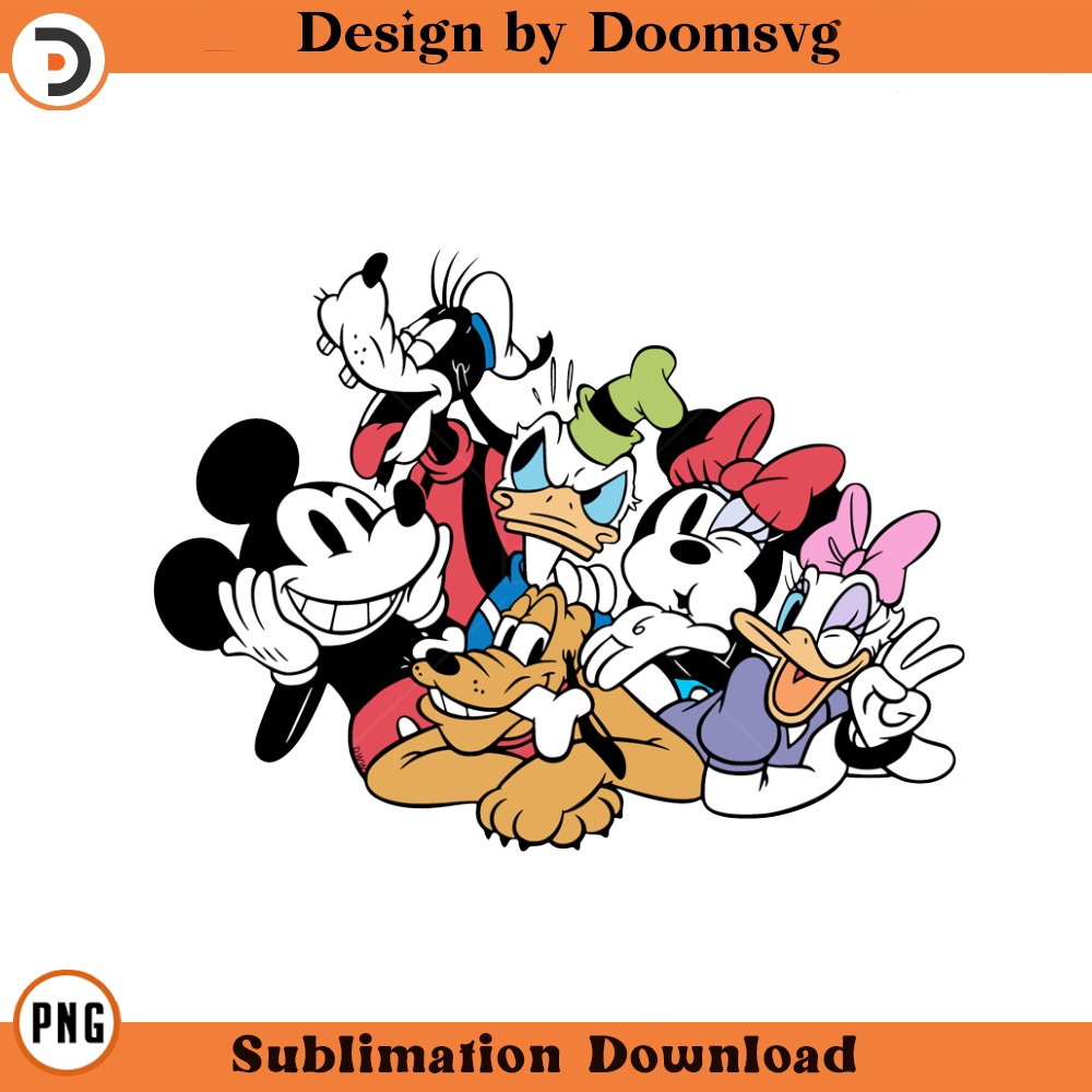SH989-Classic Mickey Friends Cartoon Clipart Download, PNG Download Cartoon Clipart Download, PNG Download.jpg