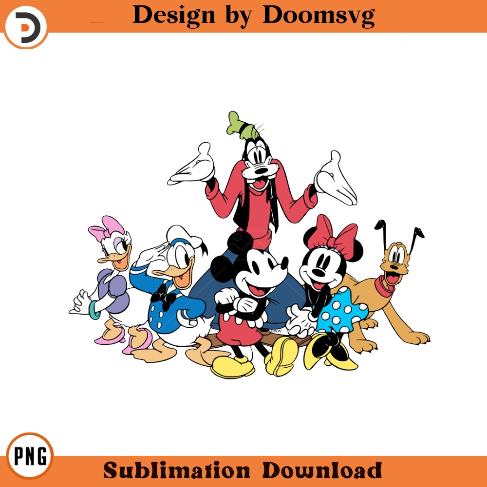 SH993-Classic Mickey Friends Cartoon Clipart Download, PNG Download Cartoon Clipart Download, PNG Download.jpg