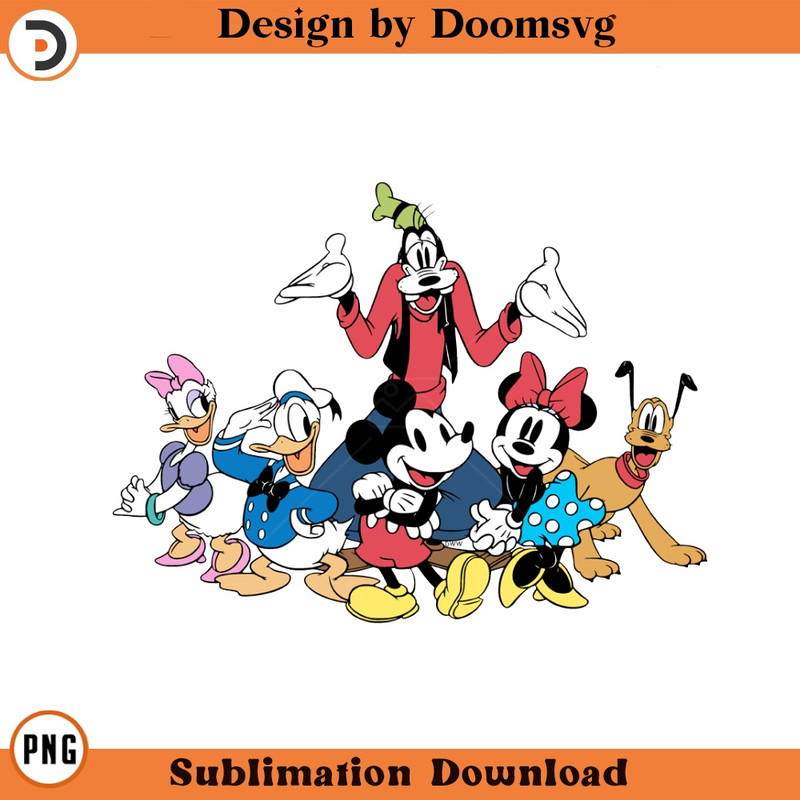 SH993-Classic Mickey Friends Cartoon Clipart Download, PNG Download Cartoon Clipart Download, PNG Download.jpg