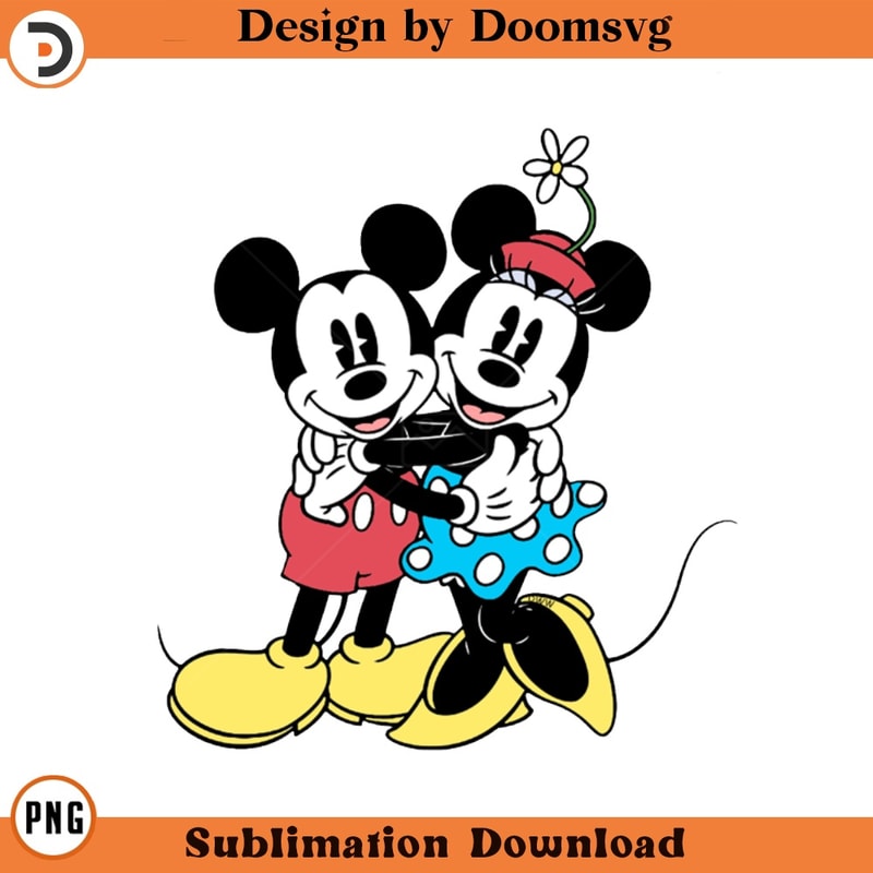 SH1005-Classic Mickey Minnie Cartoon Clipart Download, PNG Download Cartoon Clipart Download, PNG Download.jpg