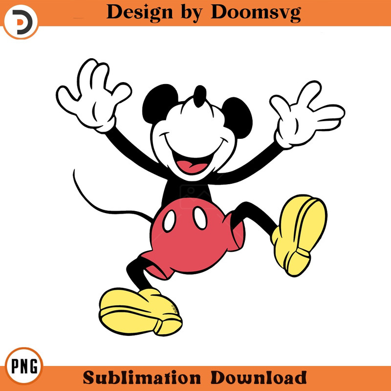 SH1128-Classic Mickey Mouse Cartoon Clipart Download, PNG Download Cartoon Clipart Download, PNG Download.jpg
