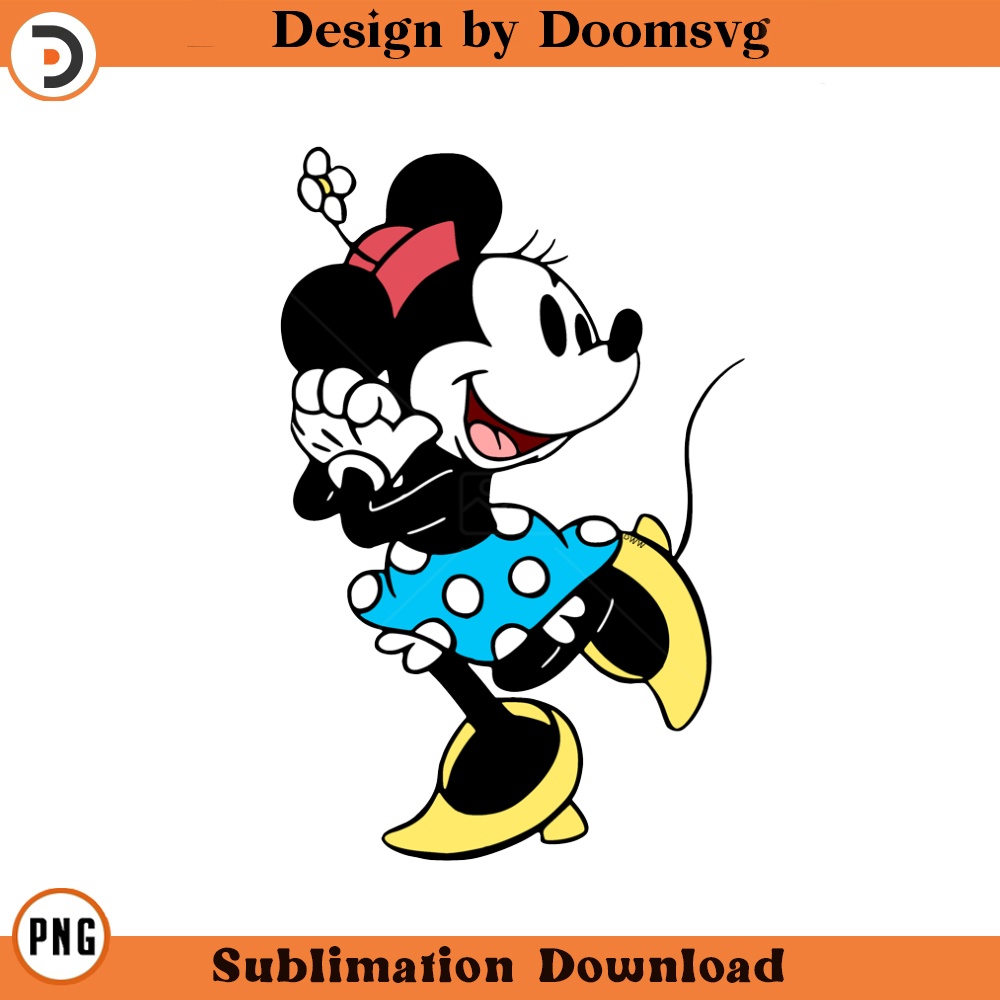 SH1239-Classic Minnie Mouse Cartoon Clipart Download, PNG Download Cartoon Clipart Download, PNG Download.jpg