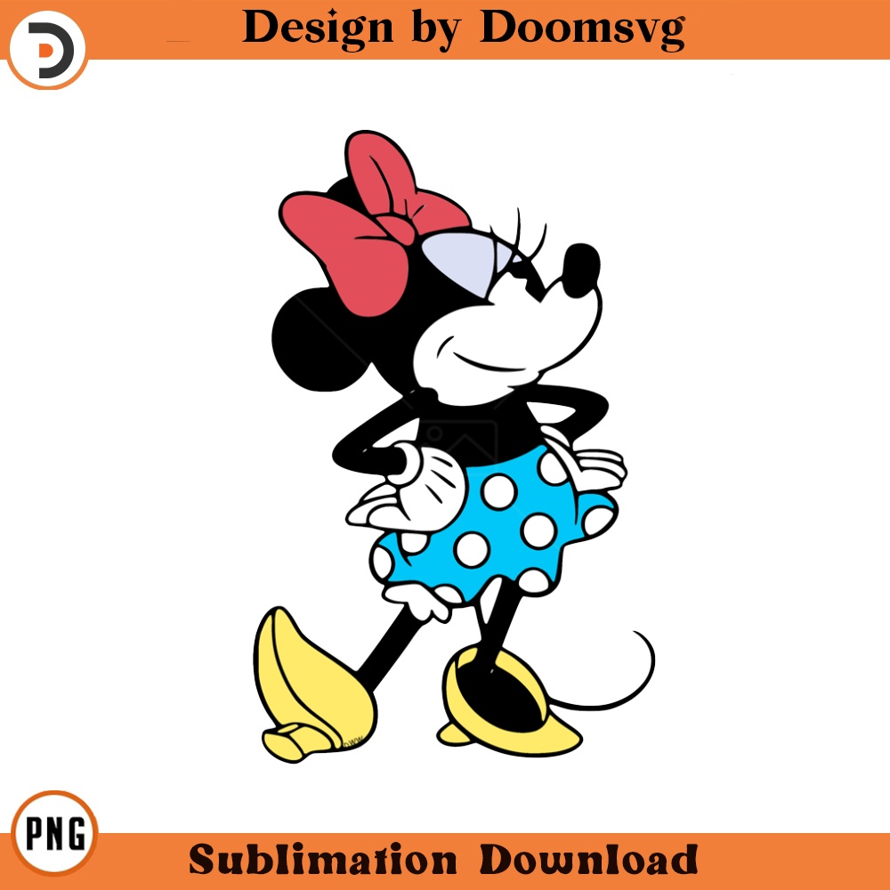 SH1242-Classic Minnie Mouse Cartoon Clipart Download, PNG Download Cartoon Clipart Download, PNG Download.jpg